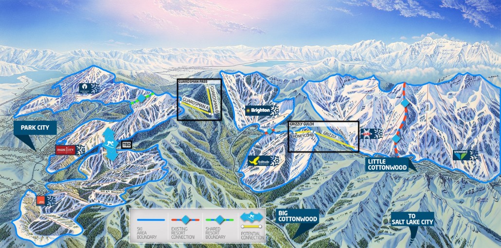 Utah Ski Areas Map One Wasatch | Ski Utah And Area Resorts Unveil One Wasatch Conceptual Lift  Alignment Locations & New Survey Results Released