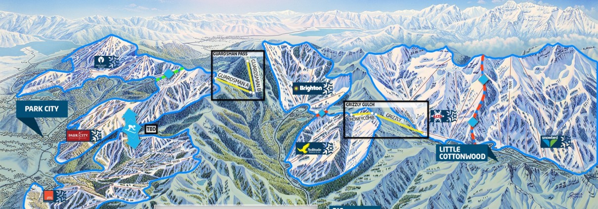 Wasatch Backcountry Ski Map One Wasatch | Ski Utah And Area Resorts Unveil One Wasatch Conceptual Lift  Alignment Locations & New Survey Results Released